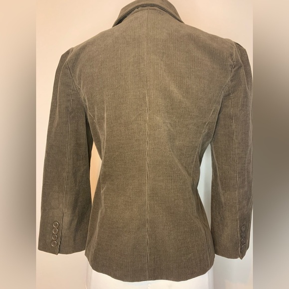 Juicy Couture Women’s Brown 3/4 Sleeve Corduroy Single Button Blazer Siz… - Picture 3 of 11